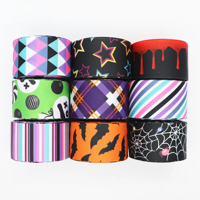 50 Yards 1.5'' (38MM) Halloween Printed Grosgrain Ribbons For Hair Bows/ Gift Packaging DIY Handmade Materials Y19072201
50 Yards 1.5'' (38MM) Halloween Printed Grosgrain Ribbons For Hair Bows/ Gift Packaging DIY Handmade Materials Y19072201