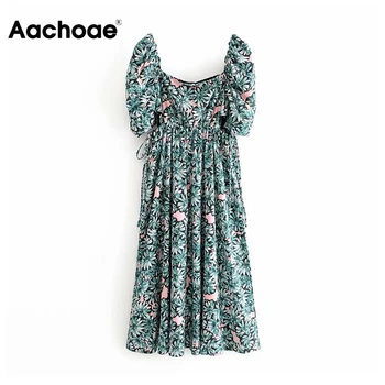Boho Floral Dress Women Summer Puff Short Sleeve Stylish Long Midi Dress Female Bow Hollow Out Beach Dresses Ladies Robe Femme
Boho Floral Dress Women Summer Puff Short Sleeve Stylish Long Midi Dress Female Bow Hollow Out Beach Dresses Ladies Robe Femme