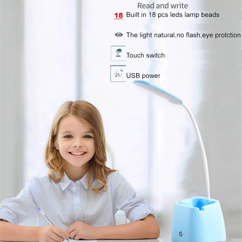 Portable LED Desk Lamp 3 Modes Touch On/Off Switch 7000K Eye Protection Clip Table Lamps USB Rechargeable Reading Dimmable light
Portable LED Desk Lamp 3 Modes Touch On/Off Switch 7000K Eye Protection Clip Table Lamps USB Rechargeable Reading Dimmable light
