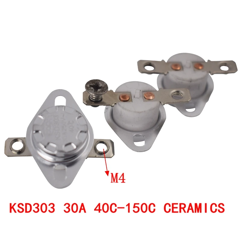 100 шт. KSD303 30A250V 40-150 градусов керамический KSD301 нормально закрытый температурный переключатель Термостат 40 50 60 70 80 90 100 110 120
100 шт. KSD303 30A250V 40-150 градусов керамический KSD301 нормально закрытый температурный переключатель Термостат 40 50 60 70 80 90 100 110 120