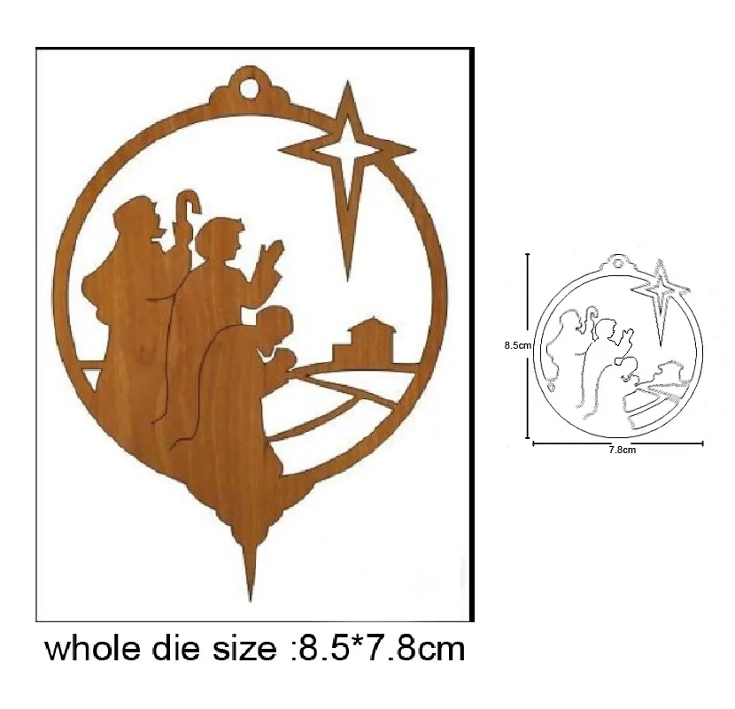 Christmas religious pendant Metal Cutting Dies Stencils for DIY Scrapbooking Decorative Embossing DIY Paper Cards
Christmas religious pendant Metal Cutting Dies Stencils for DIY Scrapbooking Decorative Embossing DIY Paper Cards