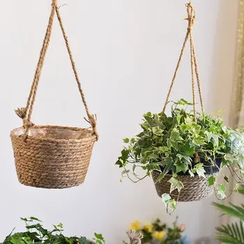 Woven Rattan Hanging Planter Flower Pot Plant Basket Storage Organizer Balcony Garden Home Decoration
Woven Rattan Hanging Planter Flower Pot Plant Basket Storage Organizer Balcony Garden Home Decoration