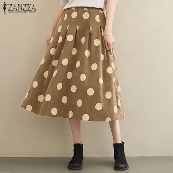 2020 Summer Midi Skirts Women Printed Cotton Vestidos ZANZEA Vintage Zipper High Waist Polka Dots Sundress Female Robe Skirts 
2020 Summer Midi Skirts Women Printed Cotton Vestidos ZANZEA Vintage Zipper High Waist Polka Dots Sundress Female Robe Skirts