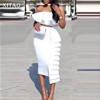 XITAO Sexy Ruffle Off Shoulder Top Women Fashion New 2020 Spring Irregular Pleated Patchwork Two Piece Set Minority DMY2158
XITAO Sexy Ruffle Off Shoulder Top Women Fashion New 2020 Spring Irregular Pleated Patchwork Two Piece Set Minority DMY2158