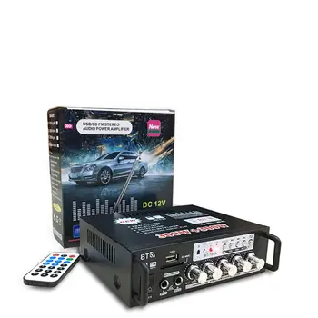 New USB/SD FM Stereo Audio Power Amplifier Car 12V / 220V Bluetooth Home Amplifier with Radio Microphone Reverb
New USB/SD FM Stereo Audio Power Amplifier Car 12V / 220V Bluetooth Home Amplifier with Radio Microphone Reverb