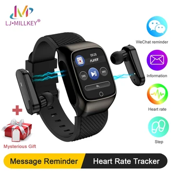 S300 Smart Watch Men Earbuds With Bluetooth Earphones Smartwatch Music Sports for Exercise Run Two in One for Android iOS
S300 Smart Watch Men Earbuds With Bluetooth Earphones Smartwatch Music Sports for Exercise Run Two in One for Android iOS