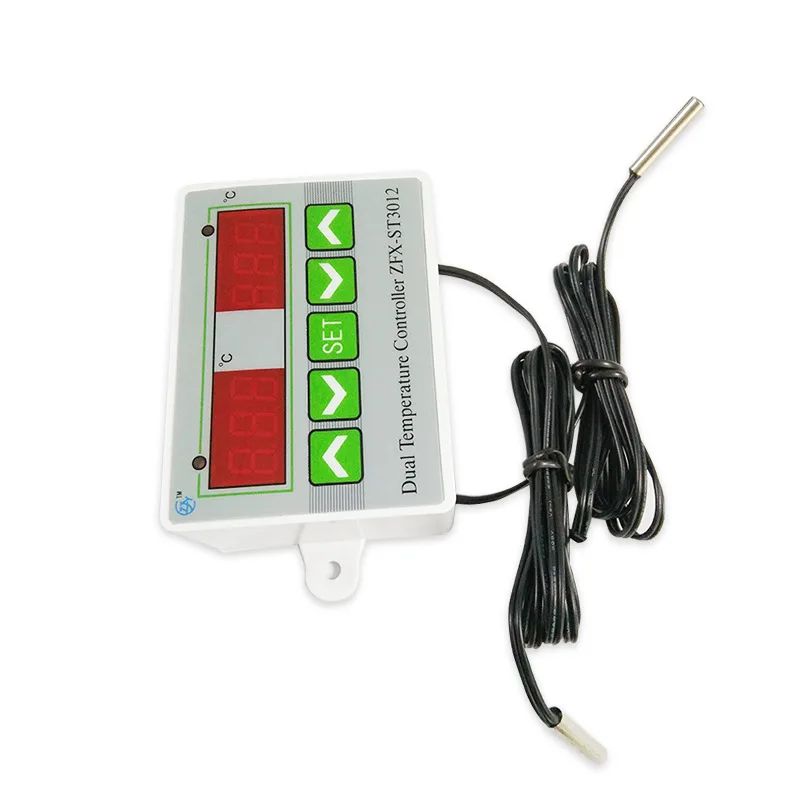 ZFX-ST3012 LED Digital Dual Thermometer Temperature Controller Thermostat Incubator Microcomputer Dual
ZFX-ST3012 LED Digital Dual Thermometer Temperature Controller Thermostat Incubator Microcomputer Dual