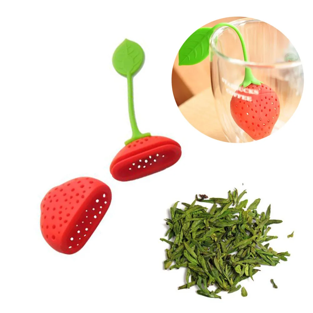 2PCS Tea Strainer Non-toxic Strawberry Shape Silicone Tea Infuser Tea Bag Teapot Accessory Kitchen Supplies
2PCS Tea Strainer Non-toxic Strawberry Shape Silicone Tea Infuser Tea Bag Teapot Accessory Kitchen Supplies
