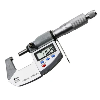 Large Screen External Diameter Micrometer 0-25mm Spiral Micrometer Measurement Tool Digital readout LCD Display for Measuring
Large Screen External Diameter Micrometer 0-25mm Spiral Micrometer Measurement Tool Digital readout LCD Display for Measuring