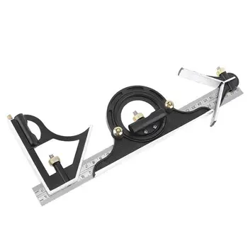 300mm Multifunction Stainless Steel Combination Square Angle Ruler Protractor
300mm Multifunction Stainless Steel Combination Square Angle Ruler Protractor