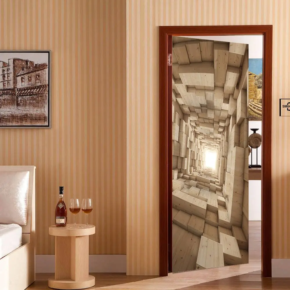 3D Door Sticker Self Adhesive Decal Wood Solid Stereo Space Picture Home Decor Waterproof Environmental Protection Print Artwork
3D Door Sticker Self Adhesive Decal Wood Solid Stereo Space Picture Home Decor Waterproof Environmental Protection Print Artwork