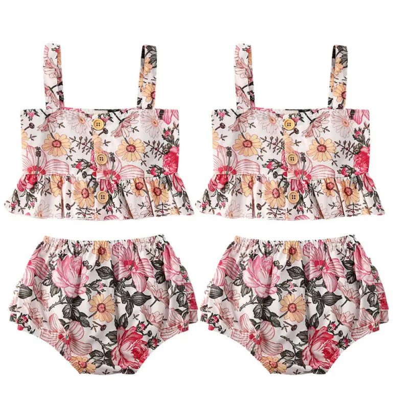 2PCS Toddler Kids Baby Girls Outfit Clothes Floral Tops T-shirt+Shorts Pants Set
2PCS Toddler Kids Baby Girls Outfit Clothes Floral Tops T-shirt+Shorts Pants Set