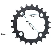 Bike Crankset Bicycle Chainring 7/8/9 Speed 22T BCD 64mm Repair Chain Ring Replace Molybdenum Steel Bicycle Parts Chainwheel
Bike Crankset Bicycle Chainring 7/8/9 Speed 22T BCD 64mm Repair Chain Ring Replace Molybdenum Steel Bicycle Parts Chainwheel