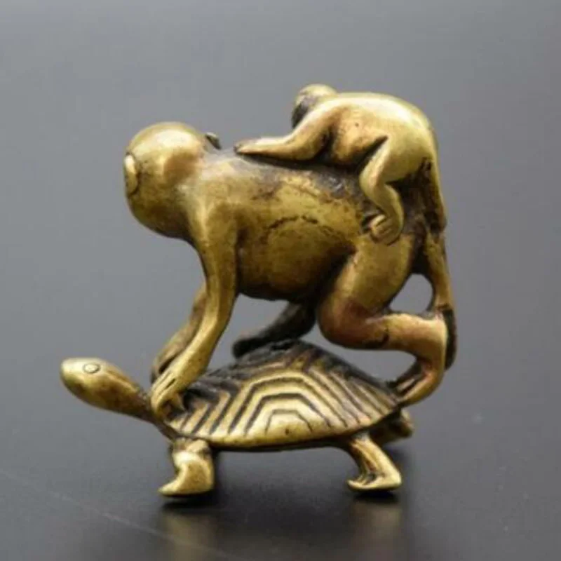 Chinese Brass Turtle Back Monkey Small Statue Ornament Home Office Decoration Ev Dekorasyon Aksesuarlar Figurine Deco Maison
Chinese Brass Turtle Back Monkey Small Statue Ornament Home Office Decoration Ev Dekorasyon Aksesuarlar Figurine Deco Maison