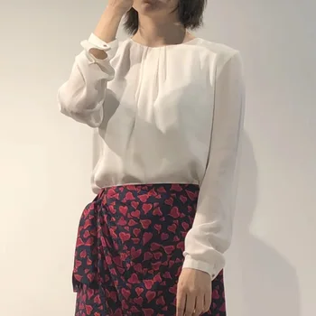 Women Shirts Europe and America Autumn and Winter Commuting Folds Solid Color Hooded Silk Shirt
Women Shirts Europe and America Autumn and Winter Commuting Folds Solid Color Hooded Silk Shirt