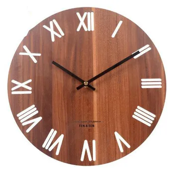 Wooden Living Room Simple Modern Design Quartz Clocks Nordic Watch Wood Grain Round Personality Bedroom Minimalist Decoration
Wooden Living Room Simple Modern Design Quartz Clocks Nordic Watch Wood Grain Round Personality Bedroom Minimalist Decoration
