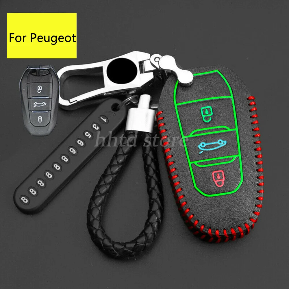 Luminous Leather Remote Start Car Flip Key Cover Case Fob Protector Holder Accessories For Peugeot 3008 508 308 5008 208 408
Luminous Leather Remote Start Car Flip Key Cover Case Fob Protector Holder Accessories For Peugeot 3008 508 308 5008 208 408