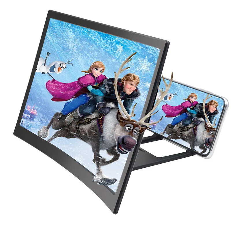 12inch Portable Mobile Phone Curved HD Screen Amplifier Magnifying HD Screen Bracket Magnifier for iPhone Samsung Xiaomi Phone
12inch Portable Mobile Phone Curved HD Screen Amplifier Magnifying HD Screen Bracket Magnifier for iPhone Samsung Xiaomi Phone