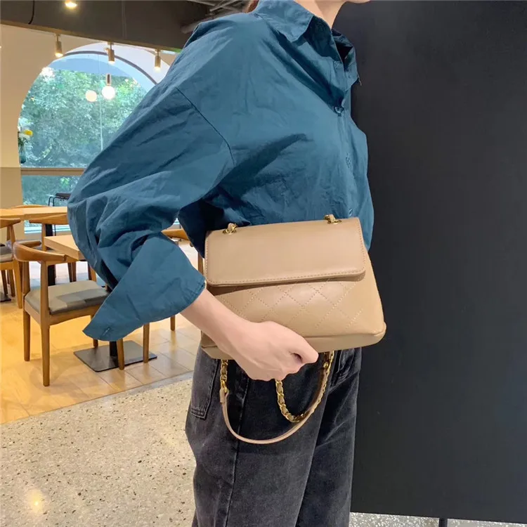 Textured Leather Bag New Wild Rhombus Chain Bag Fashion Casual Commute Shoulder Messenger Bag Crossbody Bags for Women
Textured Leather Bag New Wild Rhombus Chain Bag Fashion Casual Commute Shoulder Messenger Bag Crossbody Bags for Women