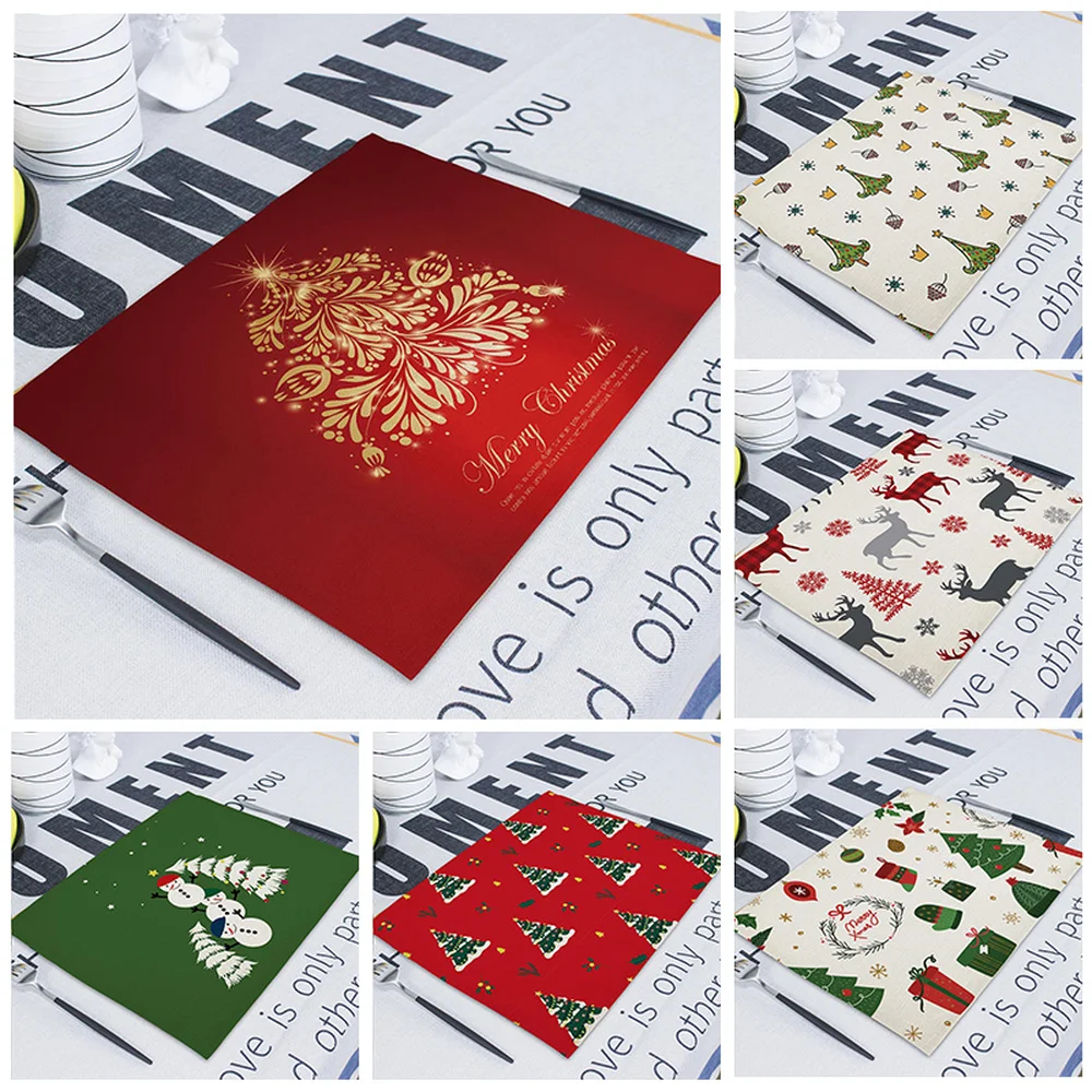 Merry Christmas Style Dining 42X32cm Table Placemat Kitchen Tool Tableware Pad Coaster Coffee Tea Party Decorations Rectangular
Merry Christmas Style Dining 42X32cm Table Placemat Kitchen Tool Tableware Pad Coaster Coffee Tea Party Decorations Rectangular