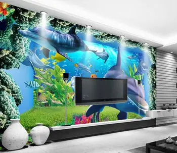CJSIR Custom Photo Wallpaper 3d Stereoscopic Underwater World Dolphin Fish Children's Room TV Background Mural 3d Wallpaper
CJSIR Custom Photo Wallpaper 3d Stereoscopic Underwater World Dolphin Fish Children's Room TV Background Mural 3d Wallpaper