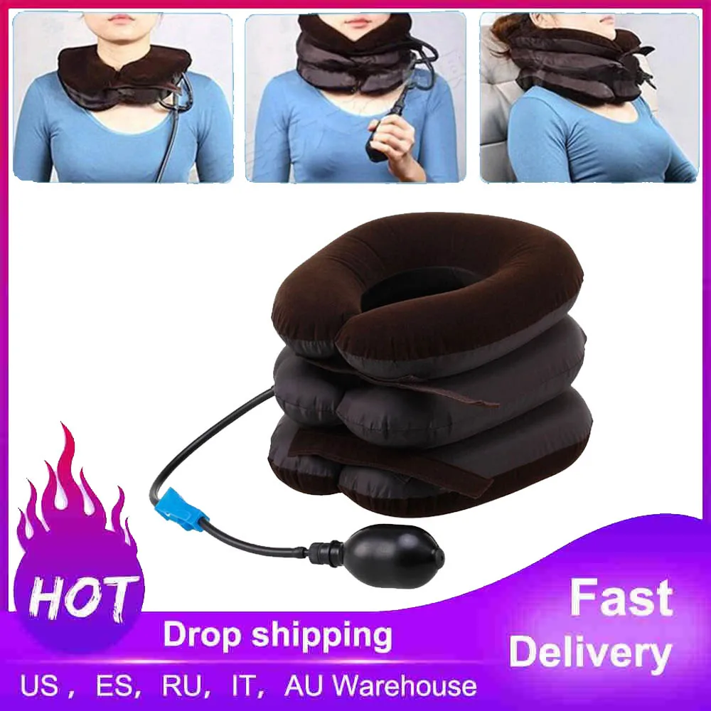 Inflatable Neck Massage Pillow Health Care Neck Relaxation Cervical Soft Neck Device Cervical Traction Comfortable Device Drop
Inflatable Neck Massage Pillow Health Care Neck Relaxation Cervical Soft Neck Device Cervical Traction Comfortable Device Drop