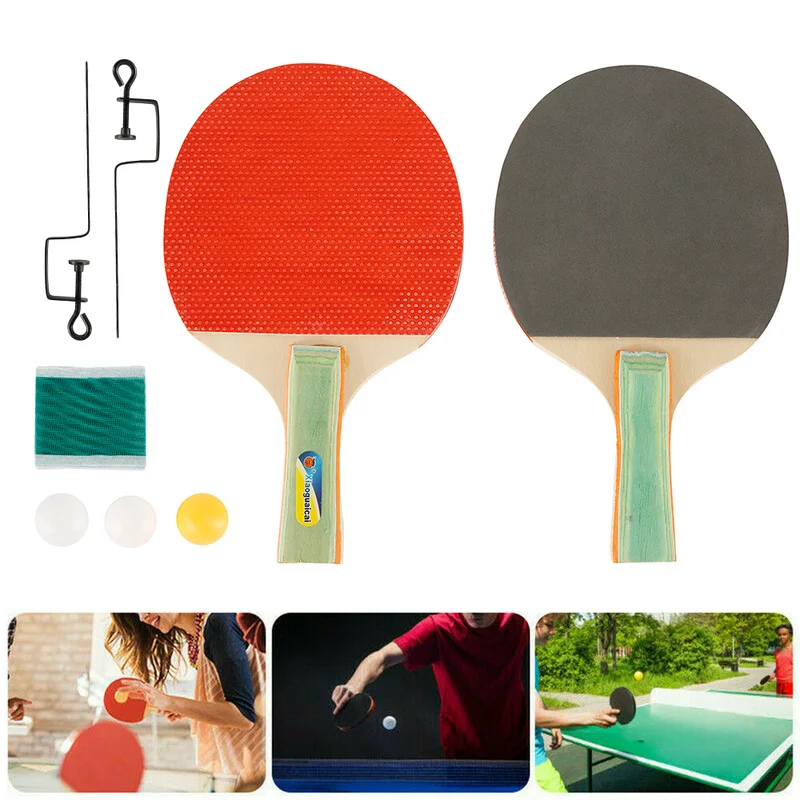 Table Tennis Racket Set with Table Tennis Net for Any Table Tennis Racket Set Ping Pong Paddle Bat with Good Control
Table Tennis Racket Set with Table Tennis Net for Any Table Tennis Racket Set Ping Pong Paddle Bat with Good Control
