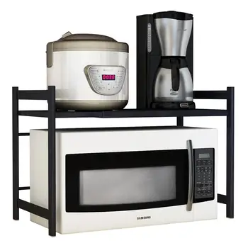 Kitchen microwave oven shelf 2 layer countertop home multi-function desktop rice cooker storage oven shelf two layers