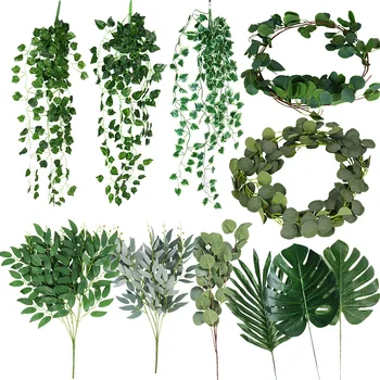 Assorted Green Eucalyptus palm leaf Artificial plant Leaves Wedding Decorative Fake Plant Hawaiian Luau Garden home Party decor 
Assorted Green Eucalyptus palm leaf Artificial plant Leaves Wedding Decorative Fake Plant Hawaiian Luau Garden home Party decor