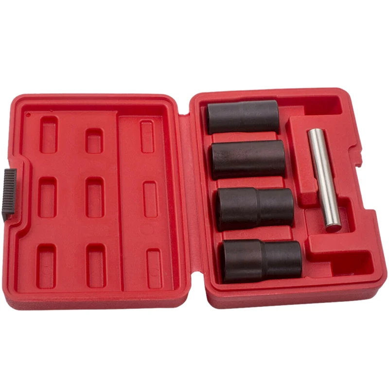 5Pc Twist Socket Set 17mm 19mm 21 22mm Damaged Rounded Worn Nut Remover 1/2 Inch
5Pc Twist Socket Set 17mm 19mm 21 22mm Damaged Rounded Worn Nut Remover 1/2 Inch