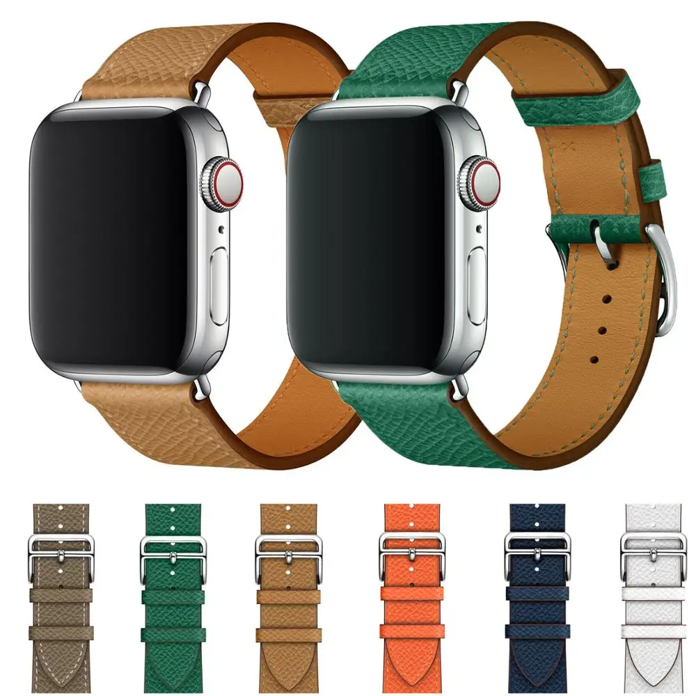For iWatch band Genuine Leather Replacement Band for Apple Watch series 6/1/2/342mm 38mm iwatch strap series 4 40mm 44mm
For iWatch band Genuine Leather Replacement Band for Apple Watch series 6/1/2/342mm 38mm iwatch strap series 4 40mm 44mm