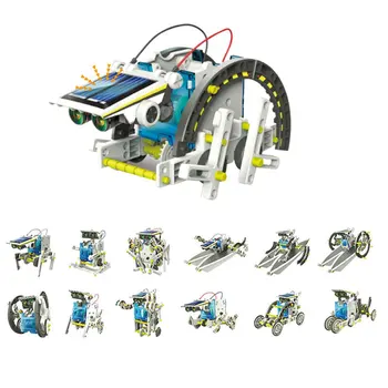 13 In 1 Educational Solar Robot Kit Power DIY Assembled Toy Car Boat Animal Blocks Kids Toys Gift Puzzle DIY Assembled Toys
13 In 1 Educational Solar Robot Kit Power DIY Assembled Toy Car Boat Animal Blocks Kids Toys Gift Puzzle DIY Assembled Toys