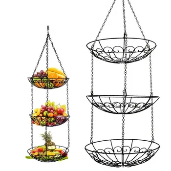 3 Tier Fruit Basket Chain Hanging Space Saving Vegetables Snacks Household Items Detachable Storage Organizer
3 Tier Fruit Basket Chain Hanging Space Saving Vegetables Snacks Household Items Detachable Storage Organizer