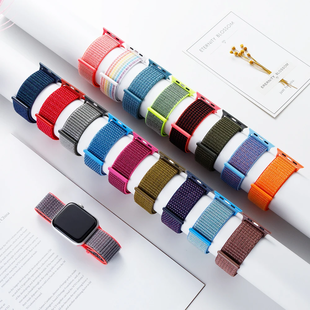 Watch Strap for Apple Watch Series 3/2/1 38MM 40MM Soft Nylon Watchband for Correa Iwatch 5 4 Belt Band 42MM 44MM Sport Loop
Watch Strap for Apple Watch Series 3/2/1 38MM 40MM Soft Nylon Watchband for Correa Iwatch 5 4 Belt Band 42MM 44MM Sport Loop