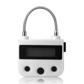 1* Time Lock Waterproof USB Rechargeable Time Switch Lock Padlock ABS Steel Wire
1* Time Lock Waterproof USB Rechargeable Time Switch Lock Padlock ABS Steel Wire