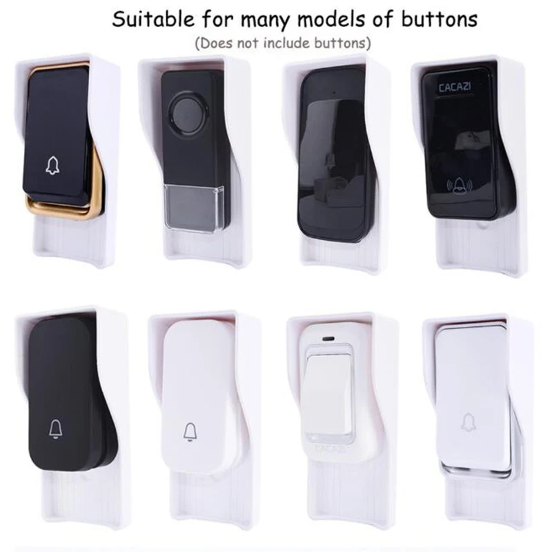 Smart Waterproof Cover FOR Wireless Doorbell Door Bell Ring Chime Button Transmitter Launchers Screw Double-sided Tape
Smart Waterproof Cover FOR Wireless Doorbell Door Bell Ring Chime Button Transmitter Launchers Screw Double-sided Tape
