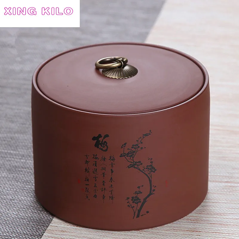 XING KILO 1000ml Multipurpose storage tank Large Tea Caddy Ceramic Pu'er Tea Sealed Jar Original Mine Tea Set Purple Sand Box
XING KILO 1000ml Multipurpose storage tank Large Tea Caddy Ceramic Pu'er Tea Sealed Jar Original Mine Tea Set Purple Sand Box