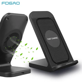 FDGAO Qi Wireless Charger Desk 10W Fast Charging Stand Mobile Phone Holder For iPhone 11 Pro XS XR X 8 For Samsung S9 S10 S20
FDGAO Qi Wireless Charger Desk 10W Fast Charging Stand Mobile Phone Holder For iPhone 11 Pro XS XR X 8 For Samsung S9 S10 S20