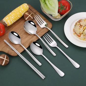 Stainless Steel Spoon Fork Chopsticks Lengthen Increase Common Spoon Hotel Self-help Serving Spoon Serving Spoon Fork Wholesale
Stainless Steel Spoon Fork Chopsticks Lengthen Increase Common Spoon Hotel Self-help Serving Spoon Serving Spoon Fork Wholesale