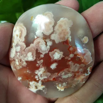 Natural stone The cherry blossom agateSardonyx agate palm stones playthings small stones and crystals healing crystals 
Natural stone The cherry blossom agateSardonyx agate palm stones playthings small stones and crystals healing crystals