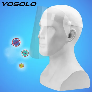 YOSOLO Face Shield Anti Droplet Full Face Covering Mask Transparent Masks Anti-Dust Face Protective Mask Safety Face Masks
YOSOLO Face Shield Anti Droplet Full Face Covering Mask Transparent Masks Anti-Dust Face Protective Mask Safety Face Masks