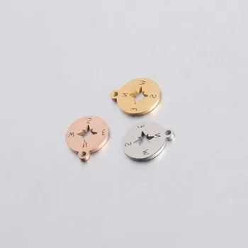 5pcs Stainless Steel Compass Charms Gold Necklace Pendant Bracelet Making for DIY Jewelry Findings Handmade Supplies Wholesale
5pcs Stainless Steel Compass Charms Gold Necklace Pendant Bracelet Making for DIY Jewelry Findings Handmade Supplies Wholesale