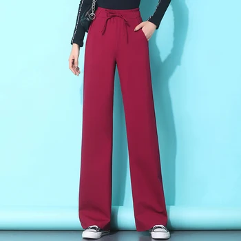Summer Wide Leg Pants For Women Casual Elastic High Waist Pants 2020 New Fashion Loose Pants Elegant Long Trousers Femme 
Summer Wide Leg Pants For Women Casual Elastic High Waist Pants 2020 New Fashion Loose Pants Elegant Long Trousers Femme