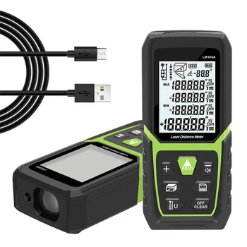 3.7V 850mAh Distance Meter Range Finder Accurate Smart Measurement with Backlit LCD Angle Sensor 112x50x25mm WWO66
3.7V 850mAh Distance Meter Range Finder Accurate Smart Measurement with Backlit LCD Angle Sensor 112x50x25mm WWO66