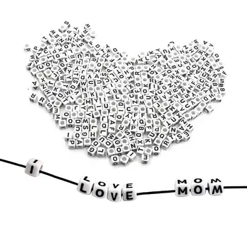 100pcs 6mm Mix Letter Beads Square Black Alphabet Acrylic White Bead Diy Jewelry Craft Making For Bracelet Necklace Accessories
100pcs 6mm Mix Letter Beads Square Black Alphabet Acrylic White Bead Diy Jewelry Craft Making For Bracelet Necklace Accessories