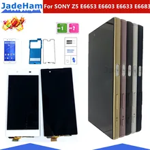 Écran tactile LCD avec châssis, 5.2 pouces, pour SONY Xperia Z5, E6653, E6603, E6633, E6683, Original=