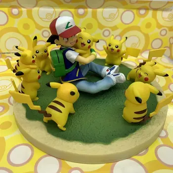 Anime Pokemon PVC Action Figure Ash Ketchum Pikachu Surrounding Scenes Pokemon Toys Figurine Ketchum Pikachu Diorama Toys Gifts 
Anime Pokemon PVC Action Figure Ash Ketchum Pikachu Surrounding Scenes Pokemon Toys Figurine Ketchum Pikachu Diorama Toys Gifts