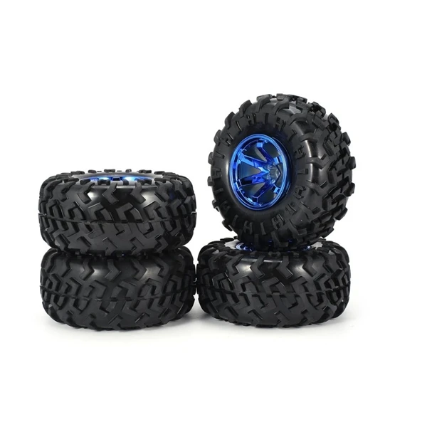 4PCS RC Monster Truck Wheel Rim Tires Kit for 1:10 Traxxas Tamiya HSP HPI Kyosho RC Trucks Car Rubber Tyre Parts
4PCS RC Monster Truck Wheel Rim Tires Kit for 1:10 Traxxas Tamiya HSP HPI Kyosho RC Trucks Car Rubber Tyre Parts