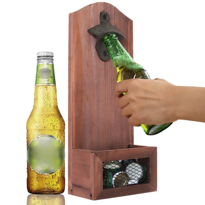 Creative Wall-mounted Beer Opener Drink Corkscrew Cap Opener Wooden Bottle Opener Drink Opener Kitchen Bar Restaurant Gadgets
Creative Wall-mounted Beer Opener Drink Corkscrew Cap Opener Wooden Bottle Opener Drink Opener Kitchen Bar Restaurant Gadgets