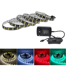 5050 LED Strip Set 1/2/3/4/5m Black PCB DC12V Flexible LED Light 60LED/m White/Warm White/Blue/Green/Red+Switch Power Adpater
5050 LED Strip Set 1/2/3/4/5m Black PCB DC12V Flexible LED Light 60LED/m White/Warm White/Blue/Green/Red+Switch Power Adpater